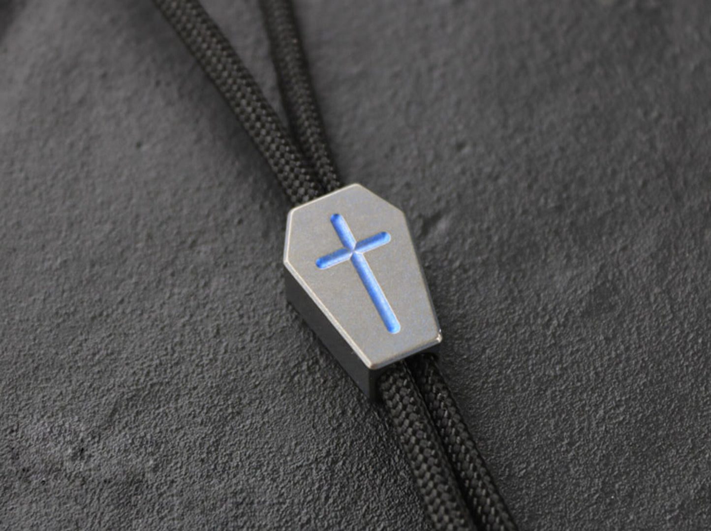 Paracord bead "Titanium Tomb" knife bead-lanyard bead-EDC bead-custom bead-gift for men-bracelet bead