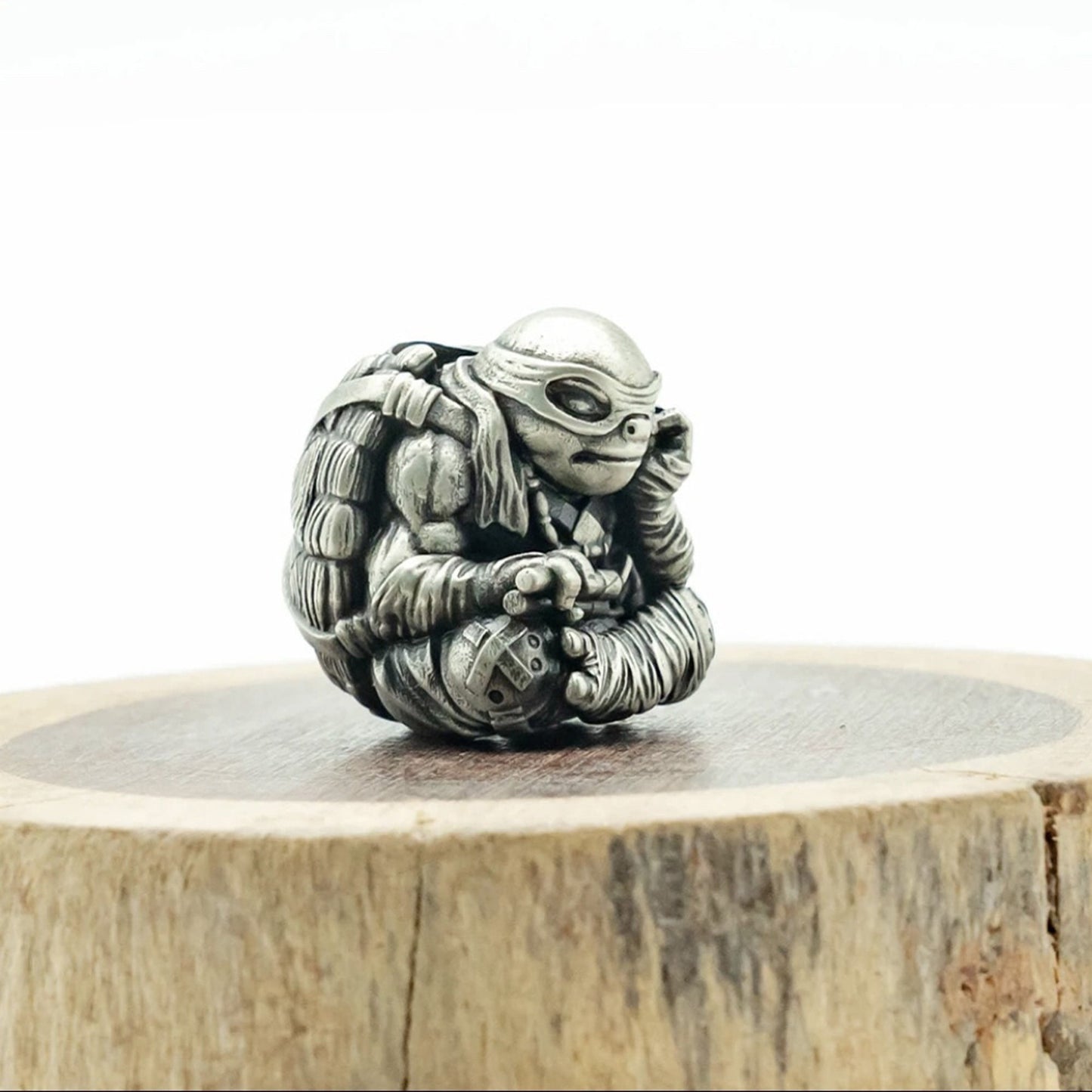 Paracord Bead "Ninja Turtles" knife bead-lanyard bead-EDC bead-animal bead-gift for men-bracelet bead paracord bracelet
