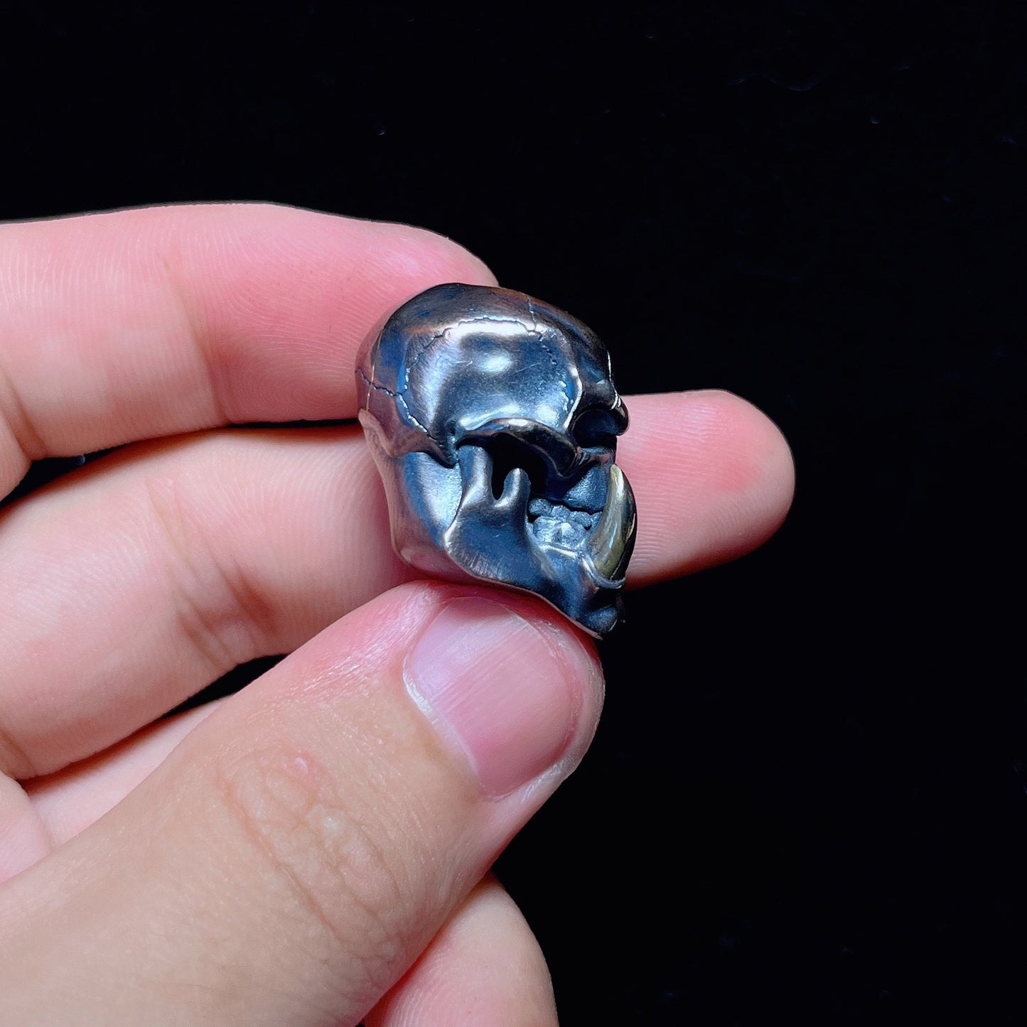 Paracord Bead "Orcs Skull" knife bead-lanyard bead-EDC bead-animal bead-gift for men-bracelet bead paracord bracelet