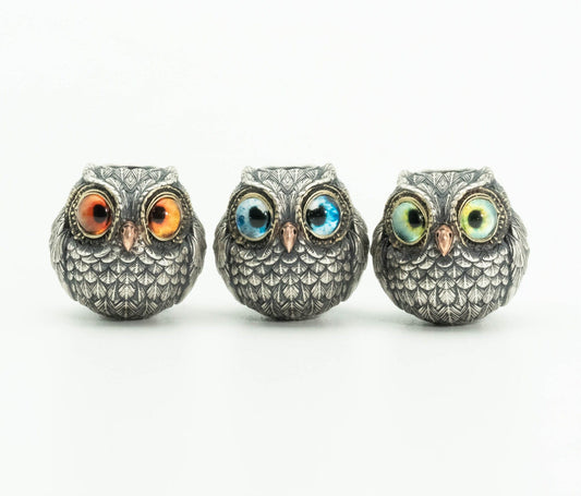 Paracord Bead "Baby Owl" knife bead-lanyard bead-EDC bead-custom bead-gift for men-bracelet bead paracord bracelet