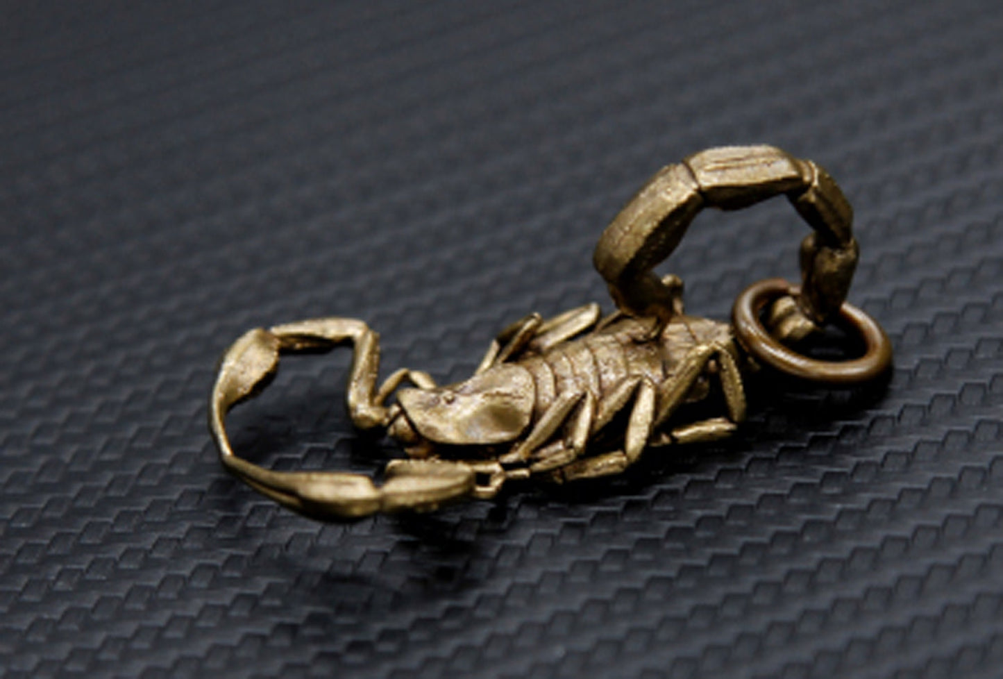 Scorpion key chain Solid Brass Key ring EDC charm Gothic and punk accessory deep sea lover Father gift, husband gift, best man gift
