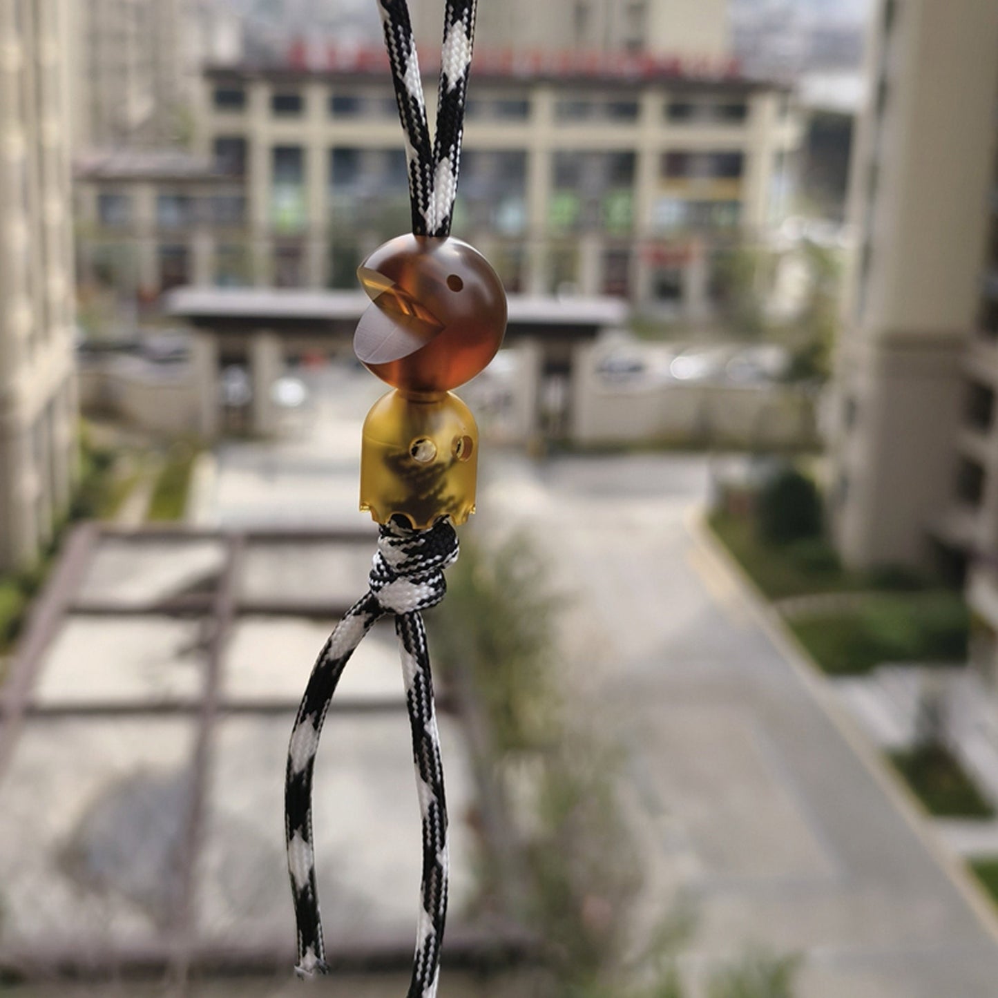 Paracord bead "PEI Little Ghost" knife bead-lanyard bead-EDC bead-custom bead-gift for men-bracelet bead
