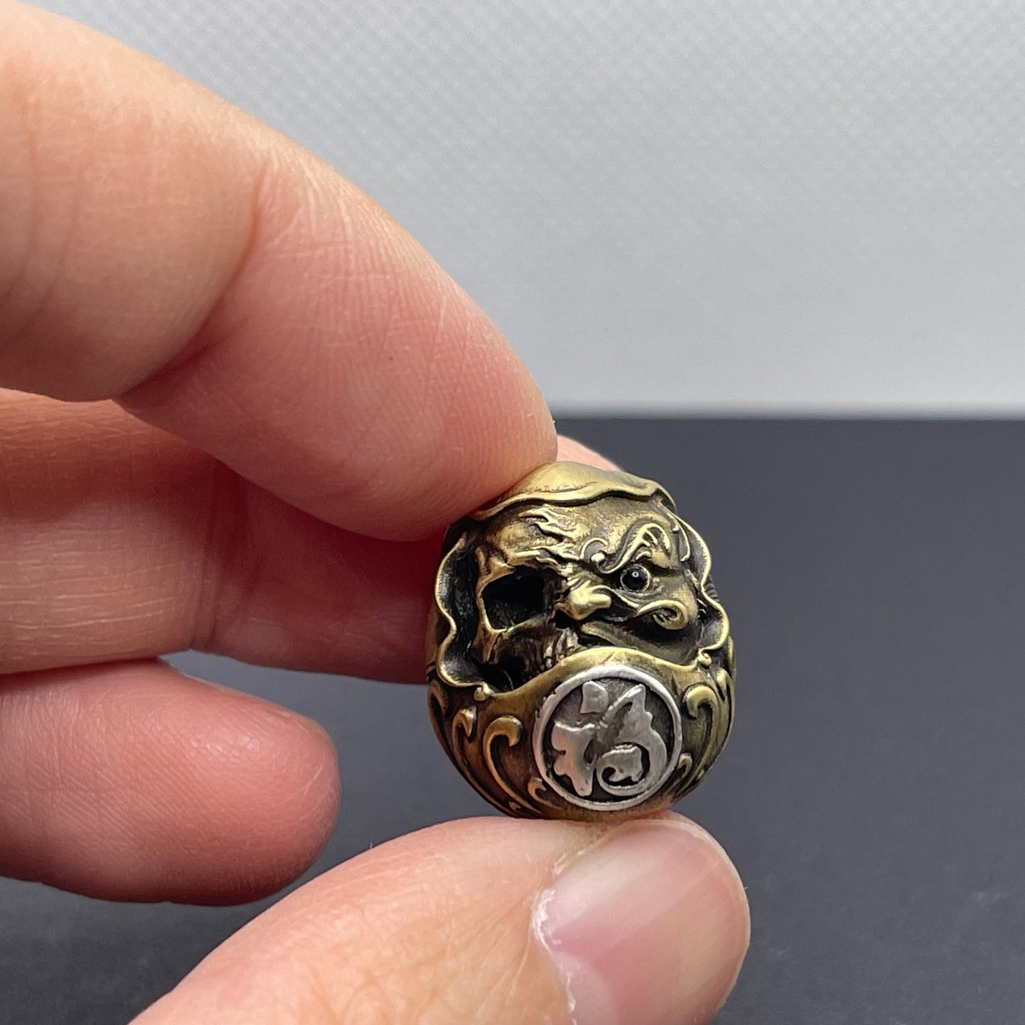 Paracord Bead "Daruma Egg" knife bead-lanyard bead-EDC bead-custom bead-gift for men-bracelet bead paracord bracelet