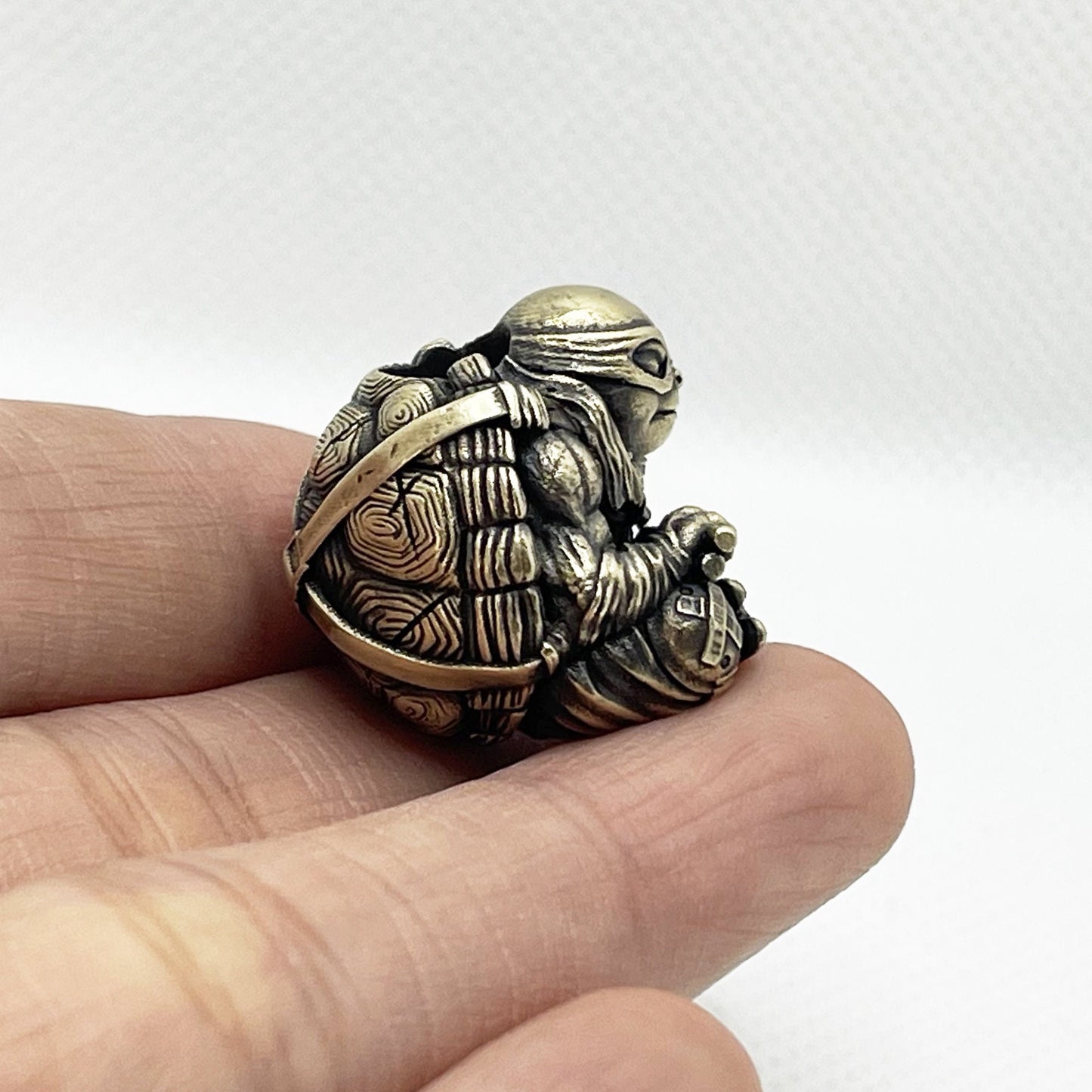 Paracord Bead "Ninja Turtles" knife bead-lanyard bead-EDC bead-animal bead-gift for men-bracelet bead paracord bracelet
